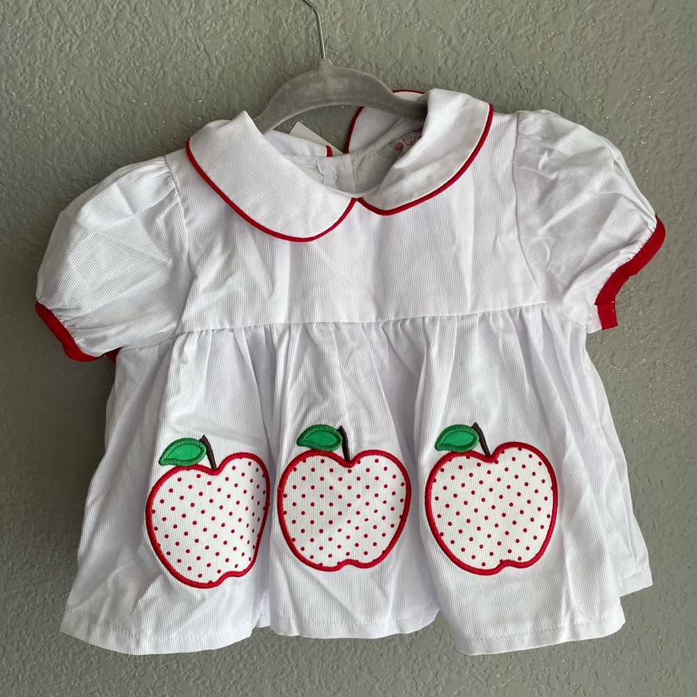 Cecil and Lou Apple Diaper Set. Worn once